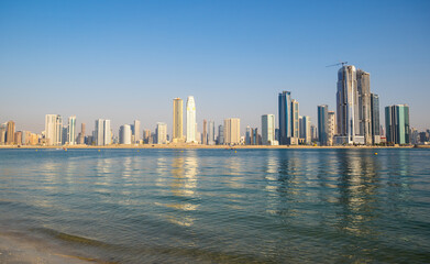 View of skyscrapers in Dubai