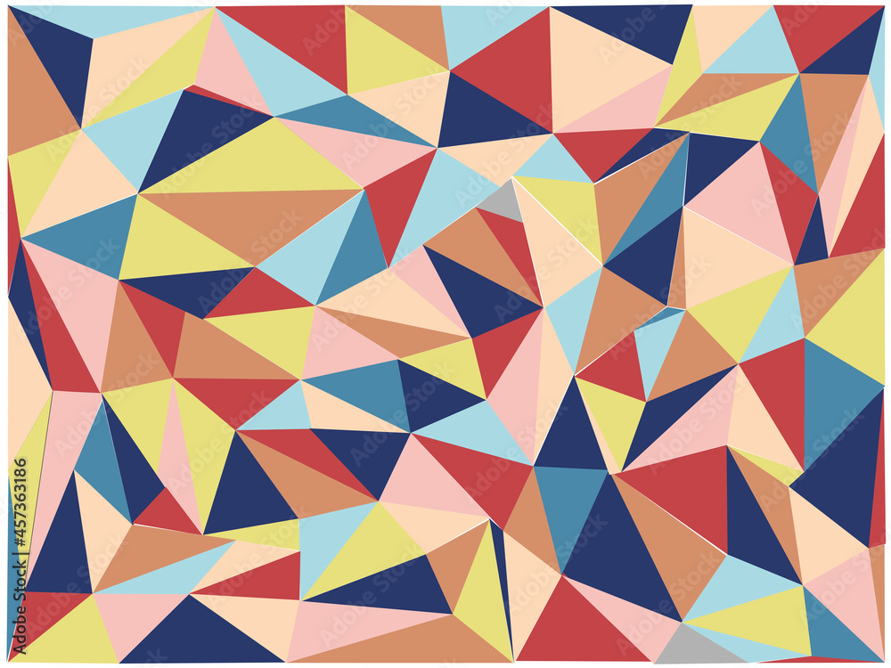Fototapete This is a  Colorful Background With Triangle Pattern , Vector Design.