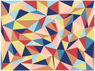 This is a  Colorful Background With Triangle Pattern , Vector Design.