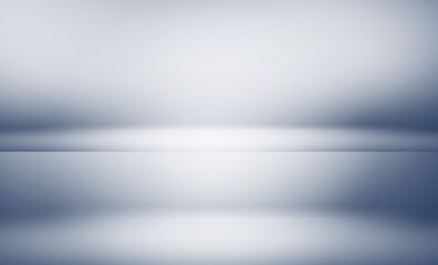 Blue gradient white light abstract background blurred empty studio room backdrop wallpaper. use for showcase or product your. copy space for text