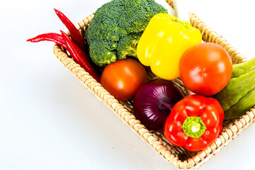 Vegetables in the basket