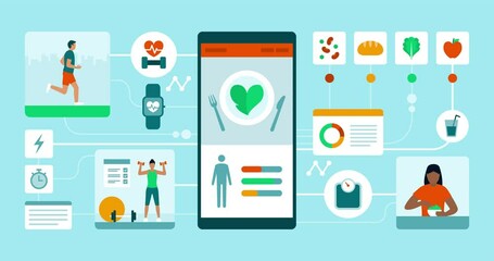 Healthy lifestyle and fitness app