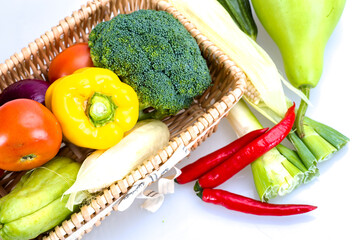 Vegetables in the basket