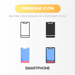 smartphone icon for your website design, logo, app, UI. Vector graphics illustration and editable stroke.