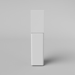 Cosmetic package for advertising pictures. 3D render.