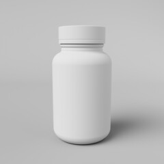 Cosmetic package for advertising pictures. 3D render.