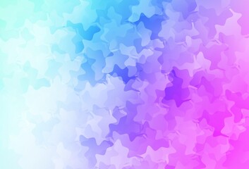 Light Pink, Blue vector template with chaotic shapes.