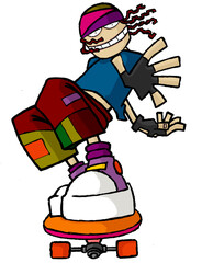 player on a skateboard