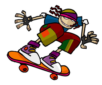 player on a skateboard