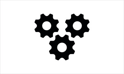 gears icon vector logo design template