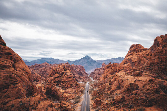 A road in Valley Of Fire State Park