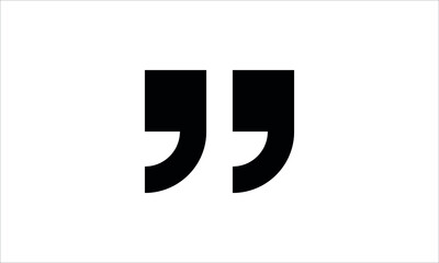 Fototapeta premium Quote icon vector in trendy template