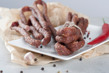 kabanosy, kiełbasa, wieprzowe