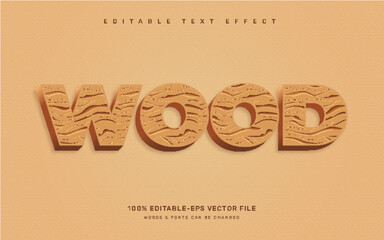 wood text effect