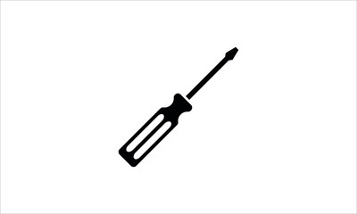 screwdriver icon vector logo design template