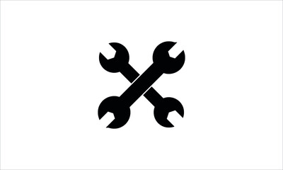 Wrench Metal Spanner Icon Vector Design Template
