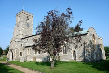 St John the Baptist church, Station Road, Aldbury, Hertfordshire, England, UK