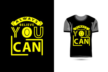 Creative and modern typography tshirt design