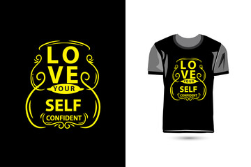 Creative and modern typography tshirt design