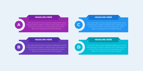 Modern Step Alphabet Business Infographics © shakilui