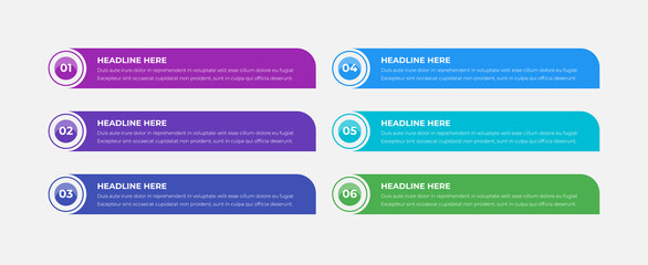 Obraz premium Business Infographics with Steps and Options