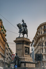 Fototapeta premium statue of monarch