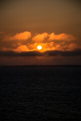 Sonnenaufgang Meer Norwegen