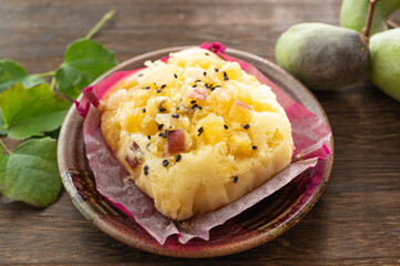 和スイーツ　さつま芋の蒸しパン