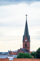 Fototapeta premium Olsztyn, the golden hour, poland, warmia, the old city