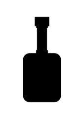 Bottle icon. (Bottle vector silhouette) 
