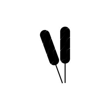 black corn dogs on sticks clip art preview