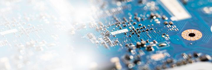 Electrical circuit mother board from computer