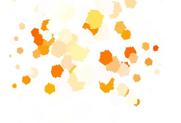 Light Orange vector pattern with random forms.
