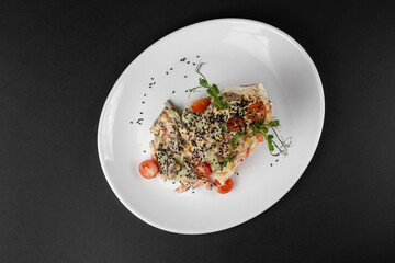 grilled chicken with vegetables