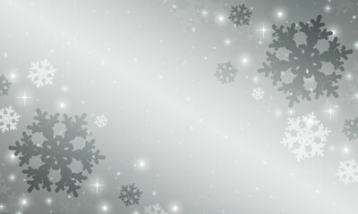 Abstract winter holiday background with snowfall.
