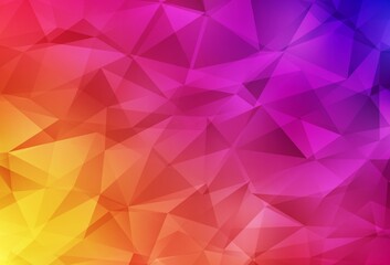 Light Pink, Yellow vector abstract mosaic backdrop.