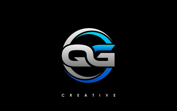 QG Letter Initial Logo Design Template Vector Illustration
