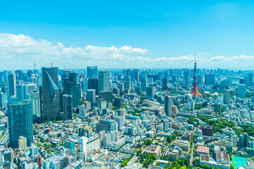 Beautiful architecture building cityscape of tokyo