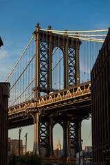 Obraz premium image of Manhattan Bridge sunset