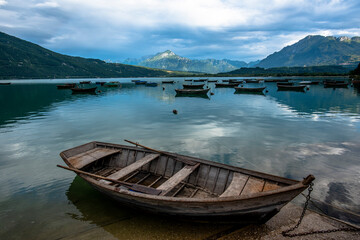 2021 07 18 Lago Di Santa Croce boats at the lake 3