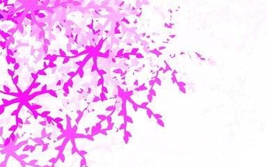 Naklejka na ściany i meble Light Pink vector background with abstract shapes.