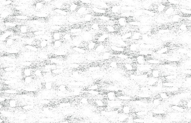 Abstract vector noise. Small particles of debris and dust. Distressed uneven background. Grunge texture overlay with fine grains isolated on white background. Vector illustration. EPS10.