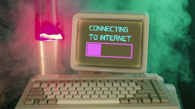 connecting to internet retro