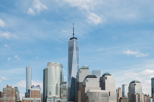 Modern megapolis with high rise buildings
