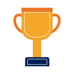 Isolated trophy cup