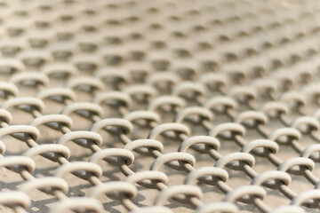 Obraz premium old metal net on the street