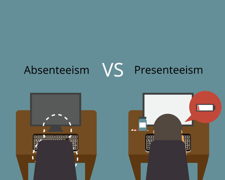 absenteeism and Presenteeism to work while sick and cause low productivity at work