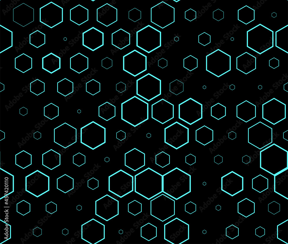 Leinwandbilder Technology background with micro circuit board. Seamless high tech pattern. IT texture. Stock vector illustration.
