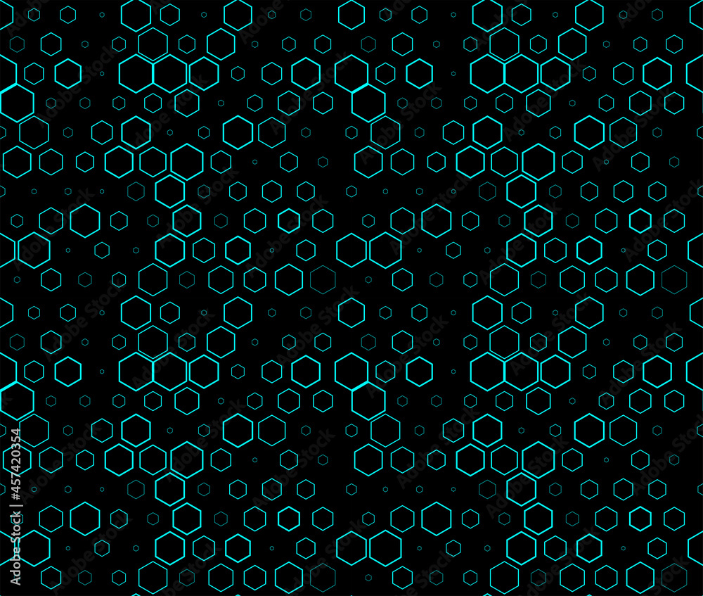Leinwandbilder Technology background with micro circuit board. Seamless high tech pattern. IT texture. Stock vector illustration.