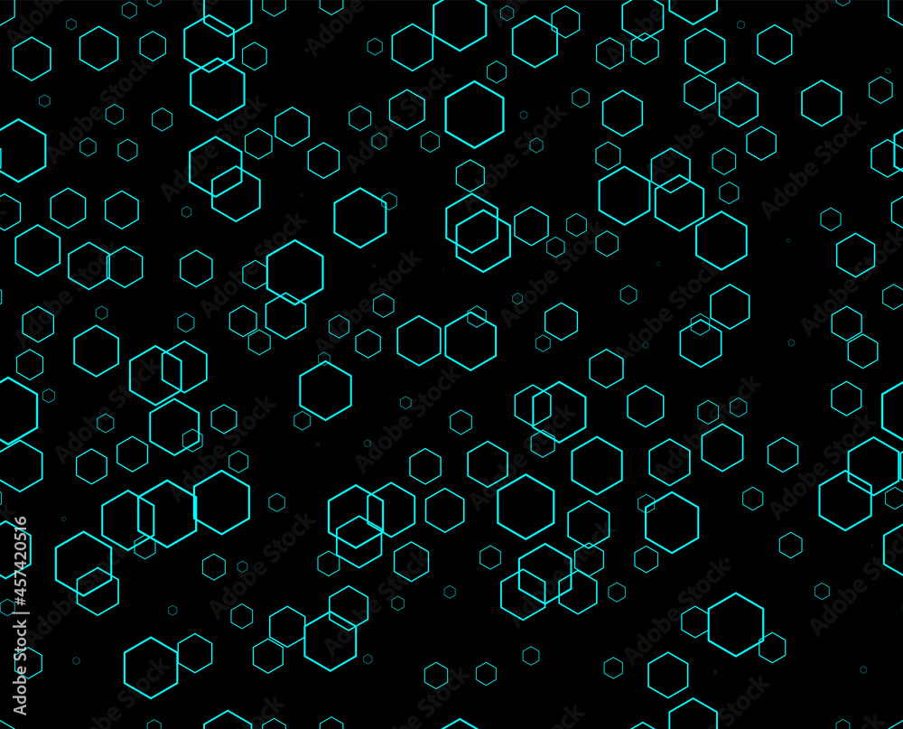 Wall mural high tech seamless vector texture. circuit board pattern in modern technology colors